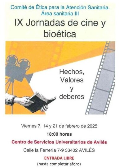 IX Jornadas de Cine y Bioética en Avilés